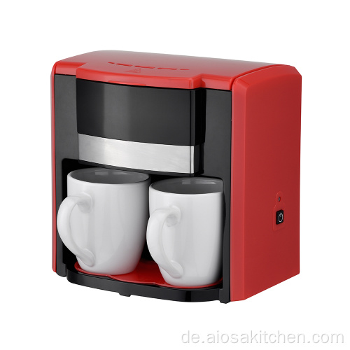 Tragbare Mini Zwei Tassen Kaffeemaschine Keramikschale